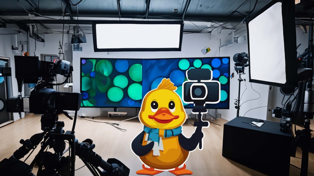 Rubber Duck In The Video Studio
